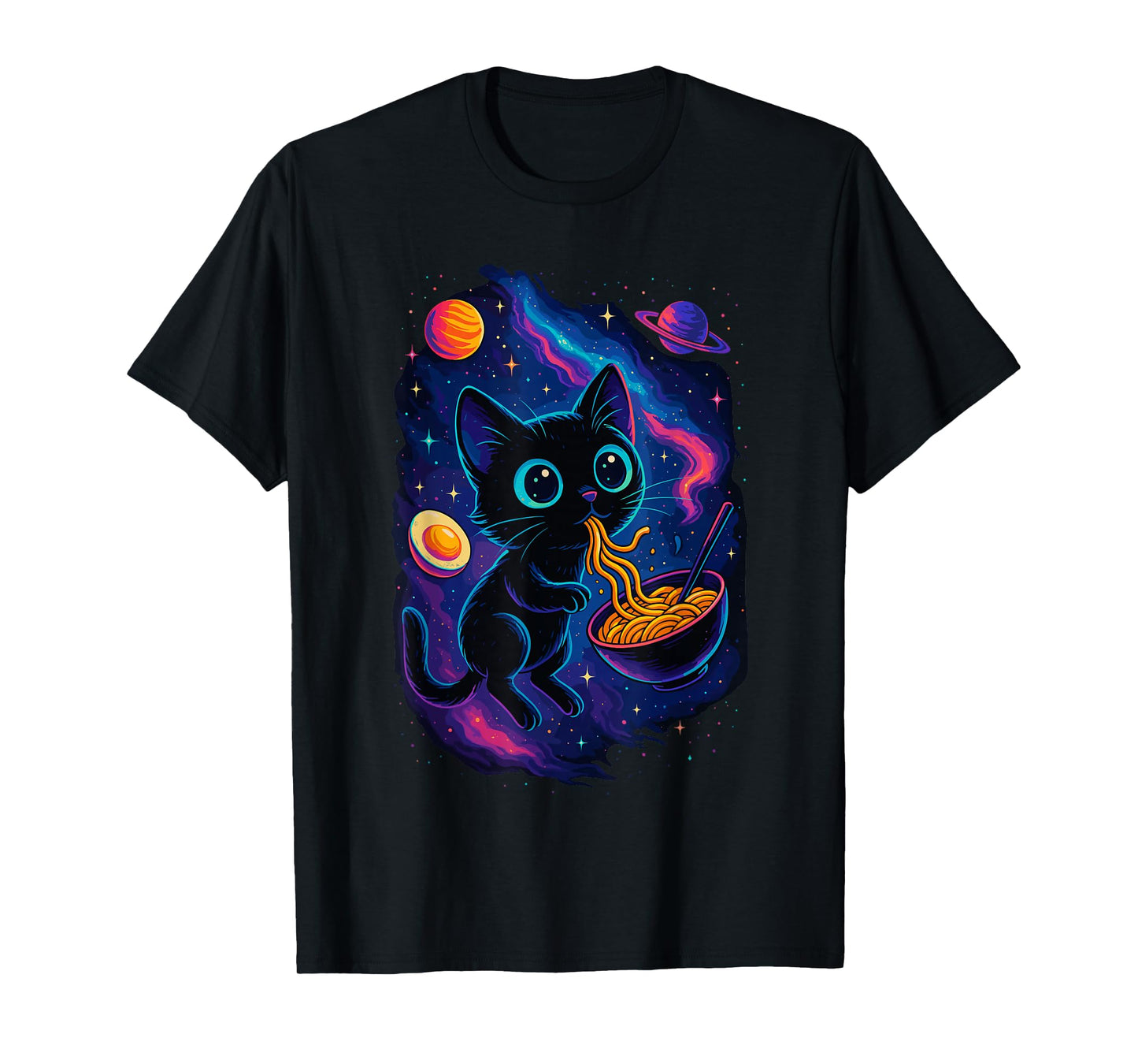 Cat Ramen Shirt, Vintage Japanese Ramen Lovers T-Shirt