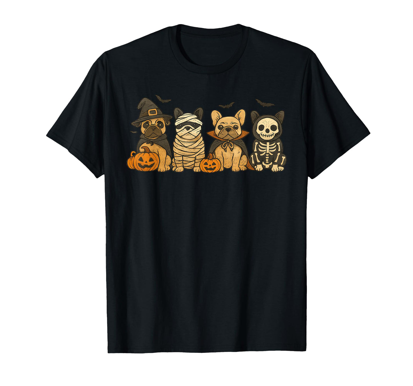 Mummy French Bulldog Halloween French Bulldog Witch Dog Mom T-Shirt