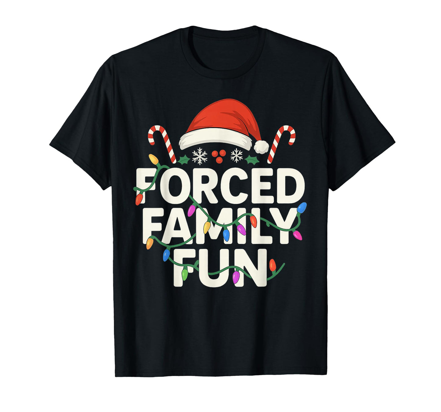 Forced Family Fun Christmas Matching Outfit for Holiday T-Shirt