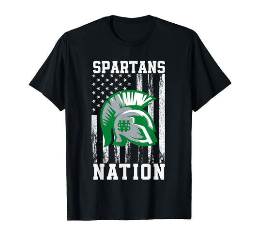 White Station Spartans Logo Nation HS T-Shirt
