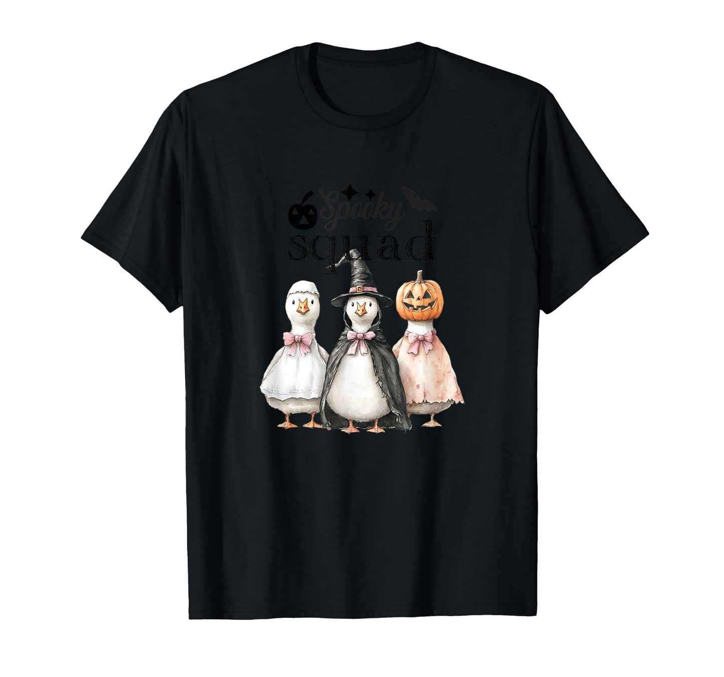 Funny Halloween Duck, Witch, Pumpkin, Ghost Cute Pet Costume T-Shirt