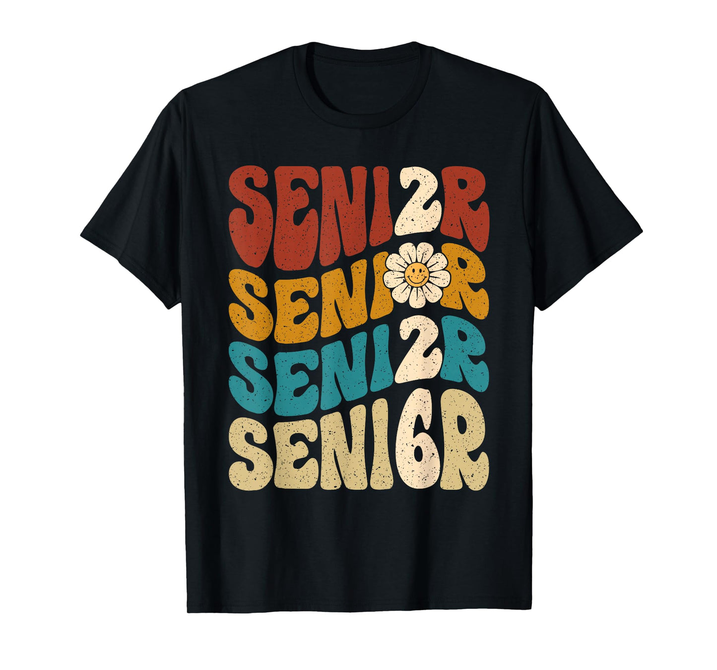 Vintage Groovy Senior 2026 Class of 2026 Graduation Grad T-Shirt