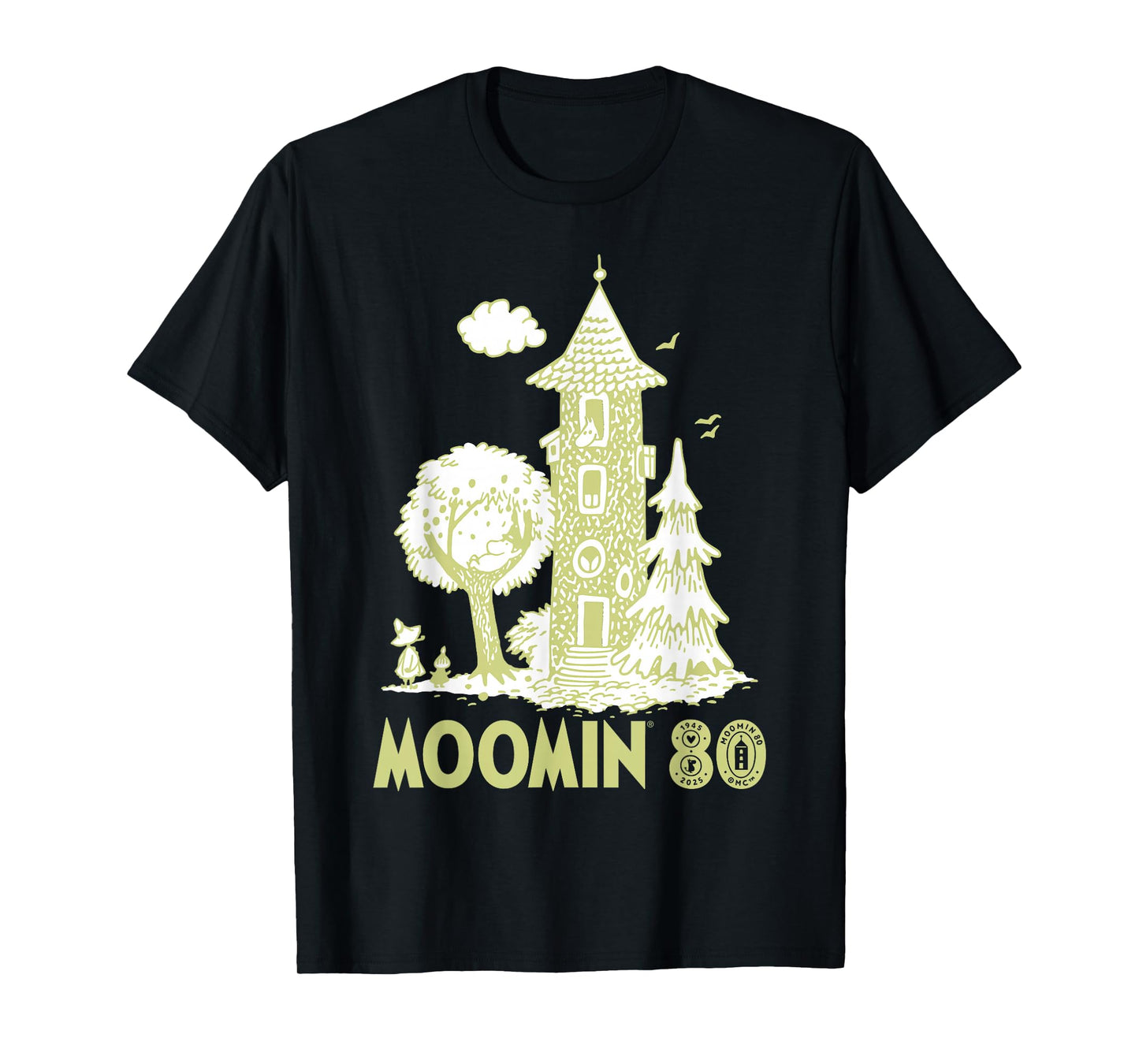 Moomin 80th Anniversary Moomin House Scene T-Shirt
