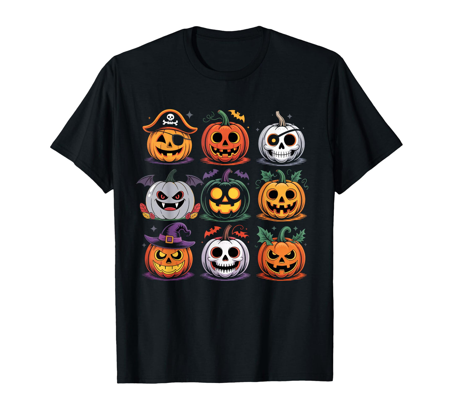 Spooky Pumpkins Faces Family Matching Halloween Costume 2025 T-Shirt