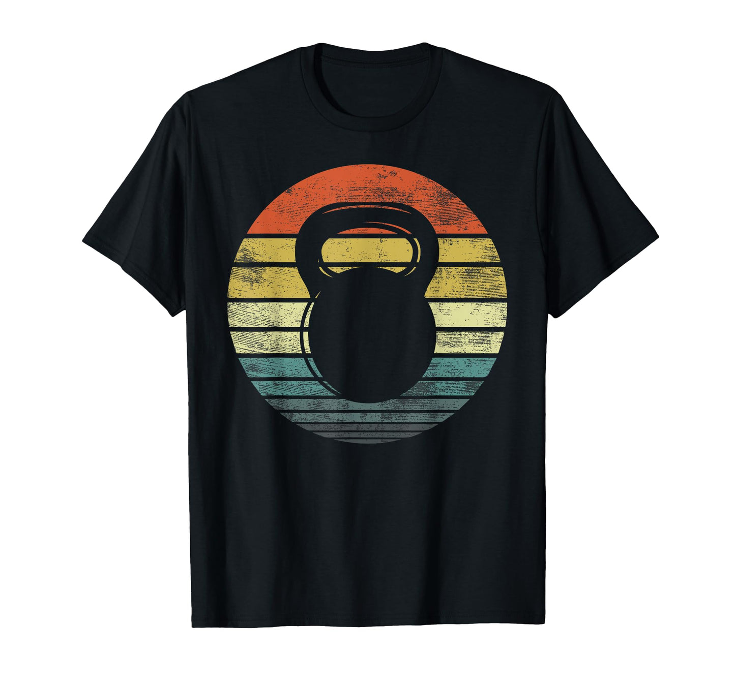Kettlebell Gifts Funny Workout Retro Vintage Fitness Gym T-Shirt