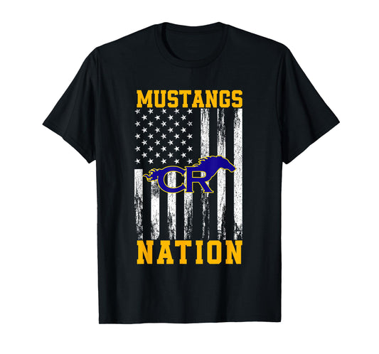 Cypress Ranch Mustangs Logo Nation HS T-Shirt