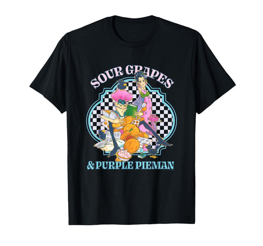 Strawberry Shortcake Sour Grapes & Purple Pieman Retro Logo T-Shirt