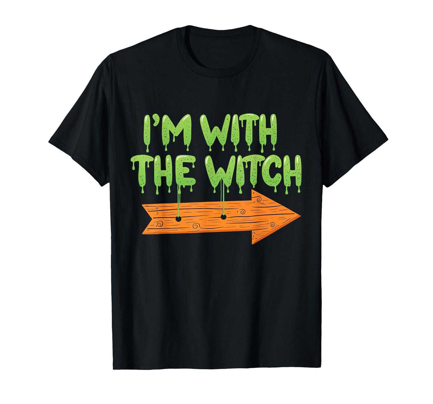 I'm with The Witch Halloween Couples Matching Spooky Season T-Shirt