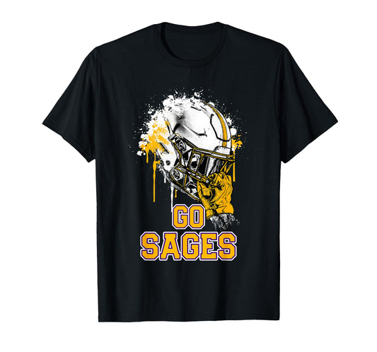 Monticello Sages Rising Helmet GO! T-Shirt