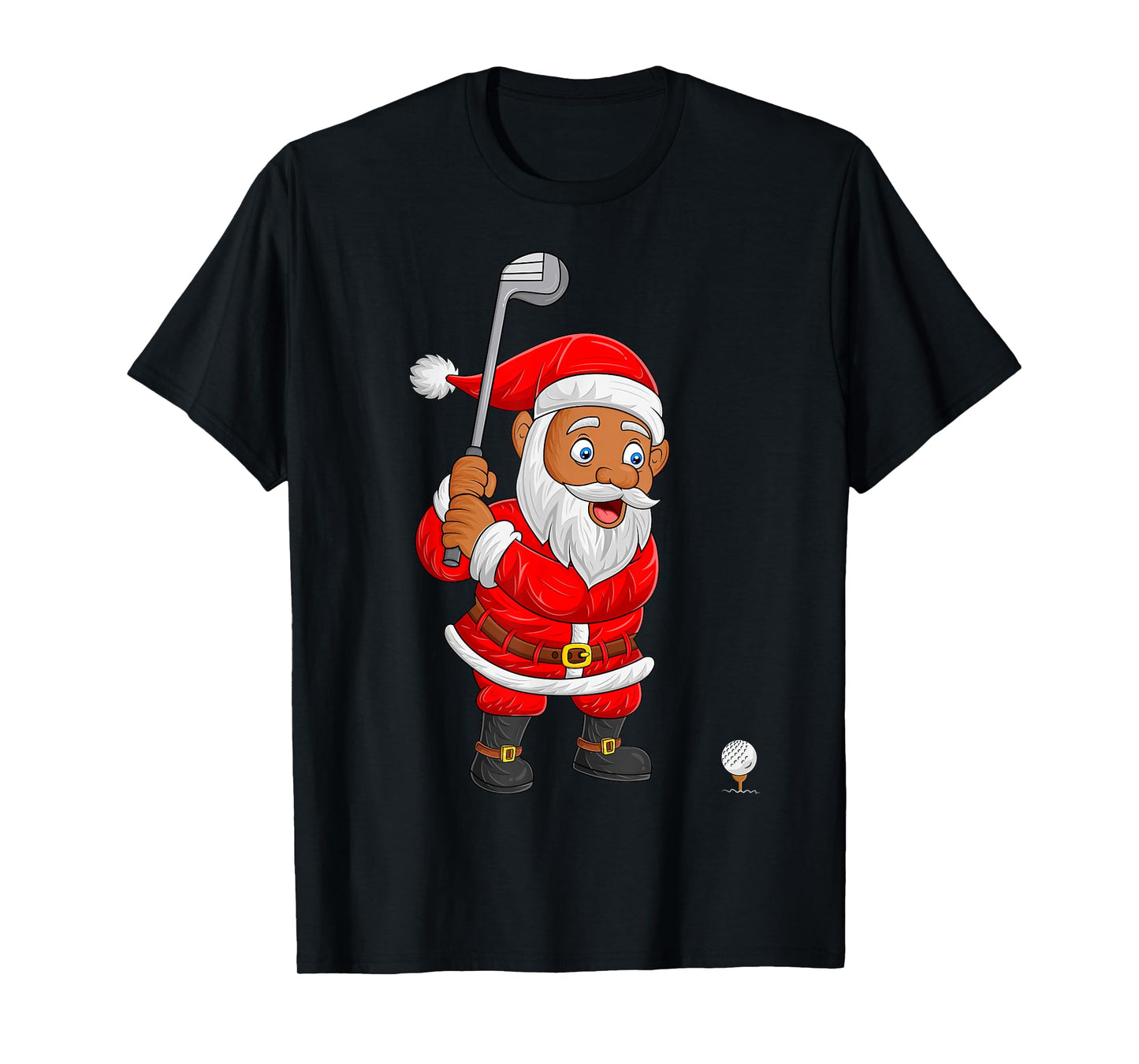 Santa Playing Golf Christmas Pajamas Golf Player Santa Xmas T-Shirt