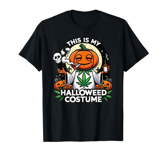 Halloween Costume Marijuana Cannabis Weed Funny 420 Humor T-Shirt