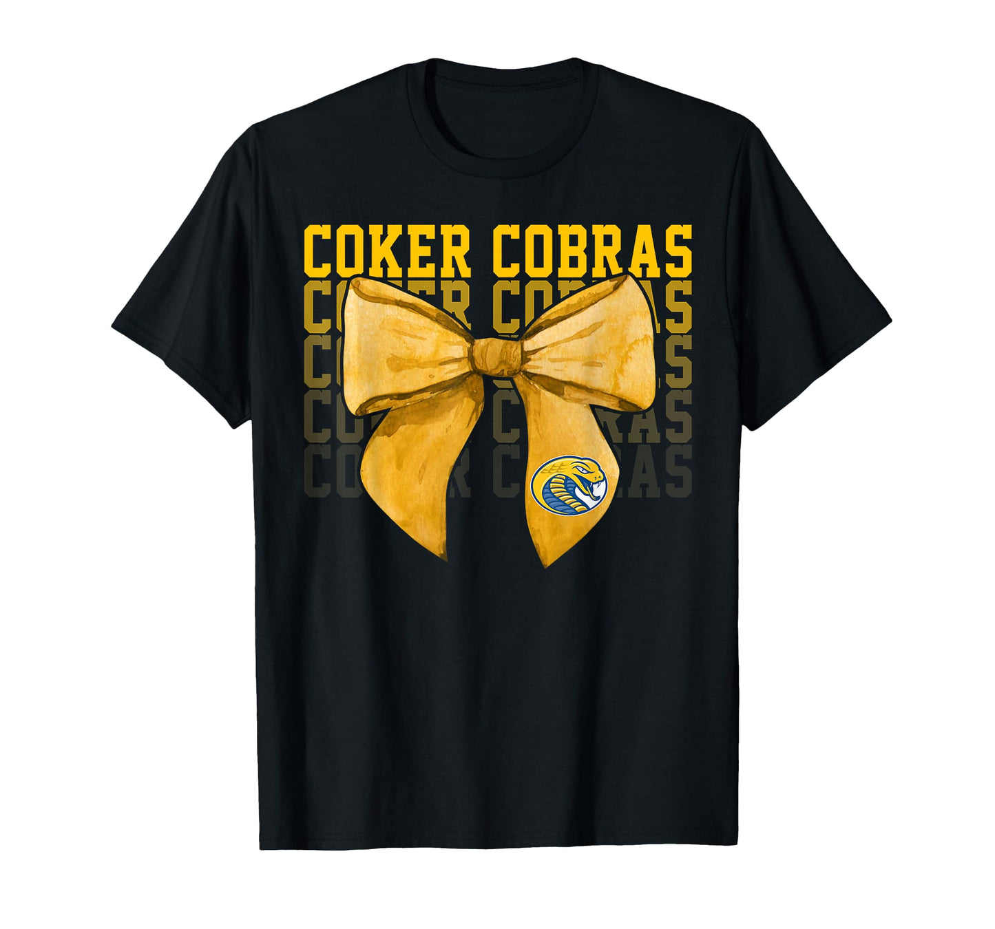 Coker College University Cobras Bow Vintage Athletics Girls T-Shirt