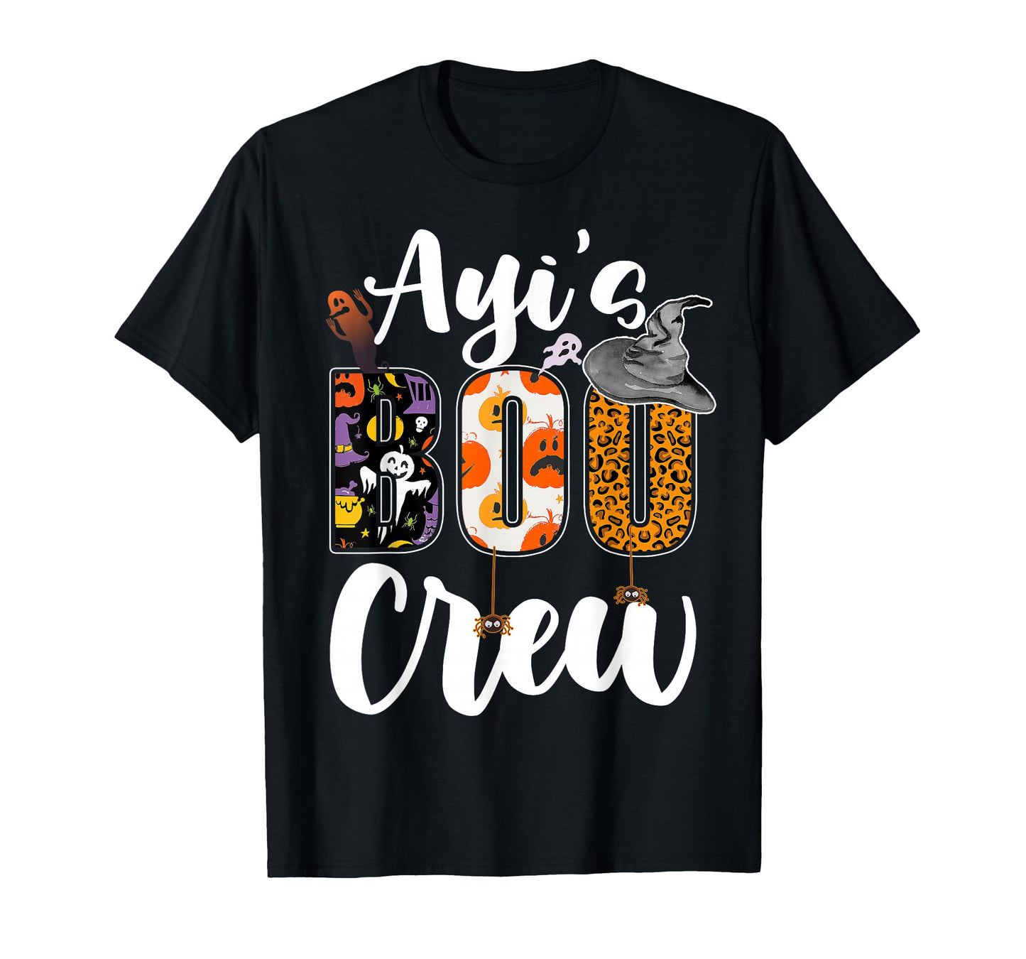 Ayi's Boo Crew Halloween Aunt Nephew Niece Matching T-Shirt