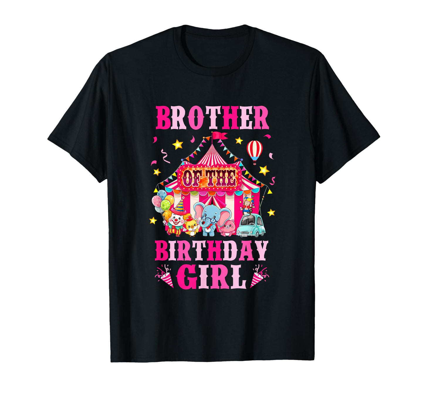 Brother Of The Birthday Girl Circus Carnival Family Party T-Shirt