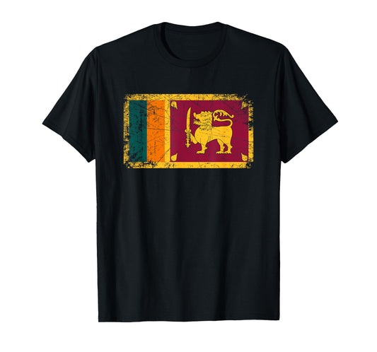 Vintage Made In SRI LANKA SRI LANKAN Flag Gift T-Shirt