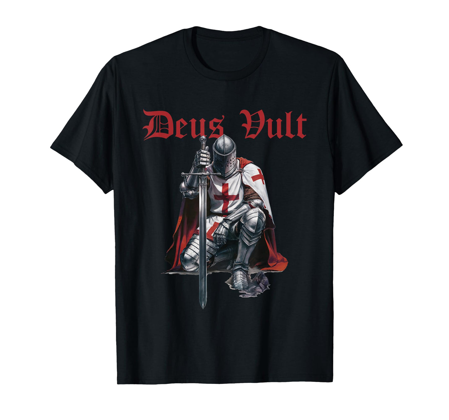 Deus Vult Knights Templar Crusades T-Shirt