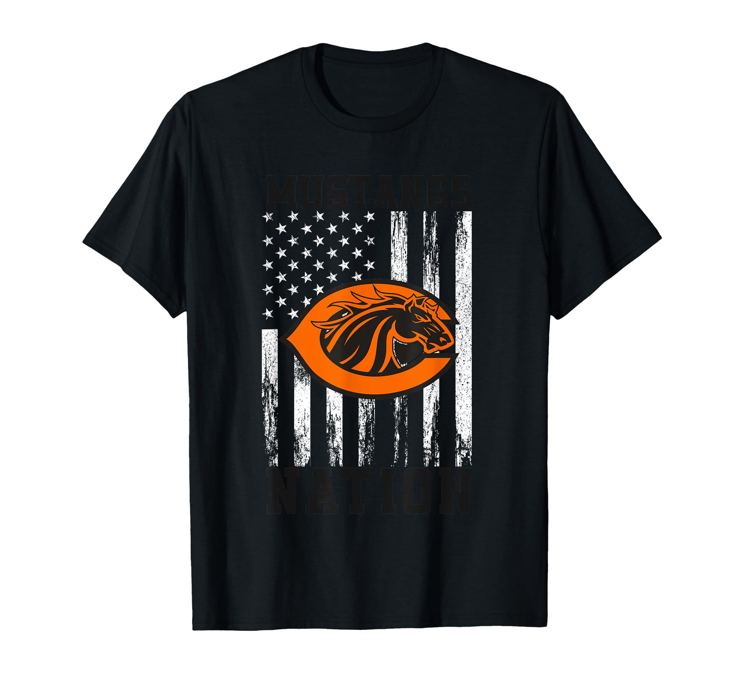 Clio Mustangs Logo Nation HS T-Shirt