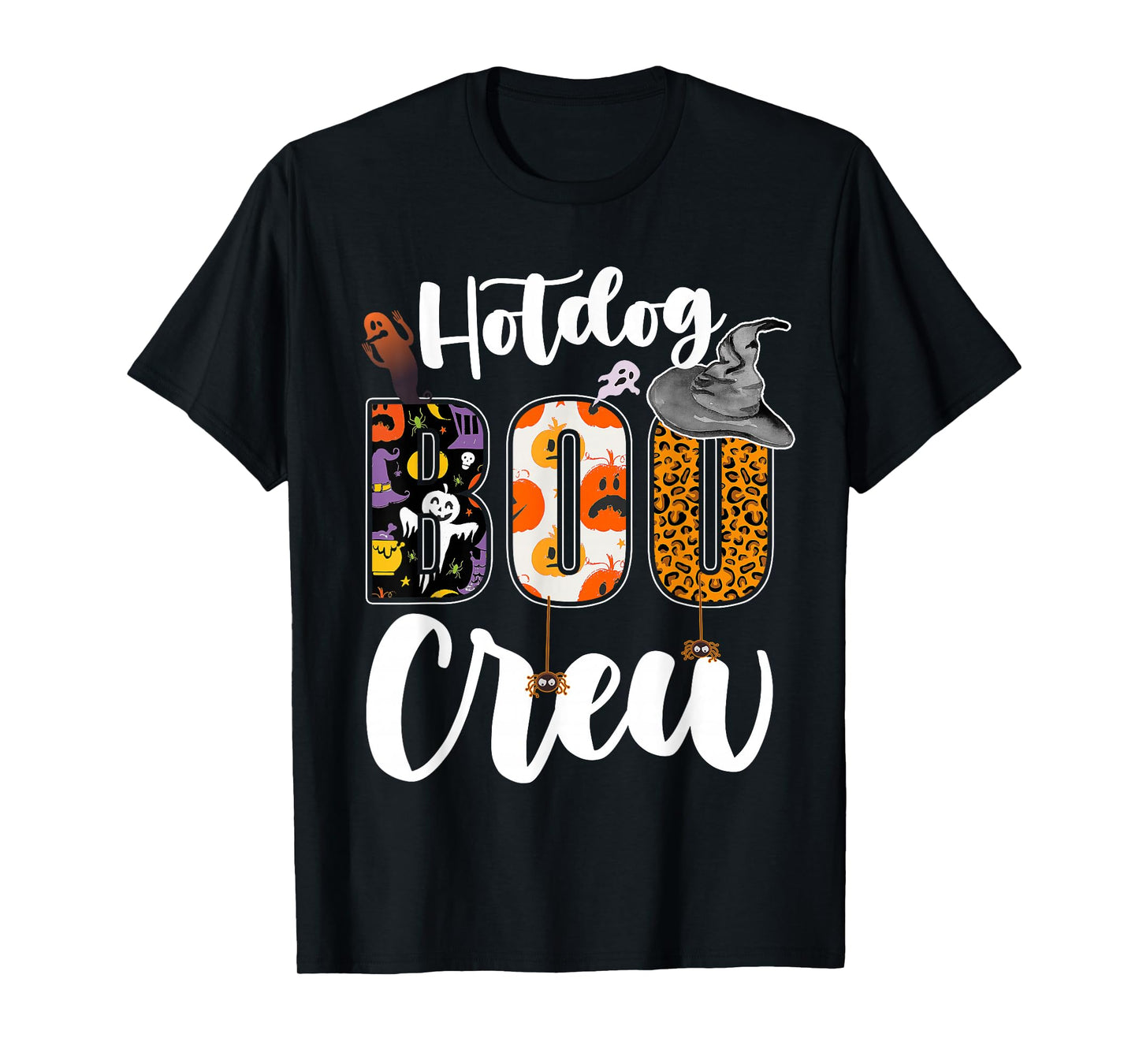 Hotdog Boo Crew Halloween Match Fast Food T-Shirt