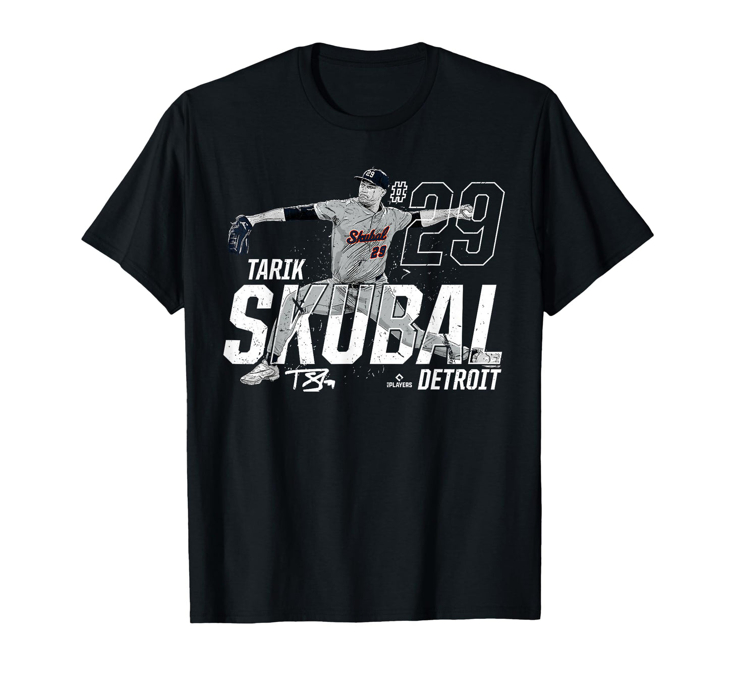 Dynamic Pose Tarik Skubal Detroit Baseball MLBPA T-Shirt