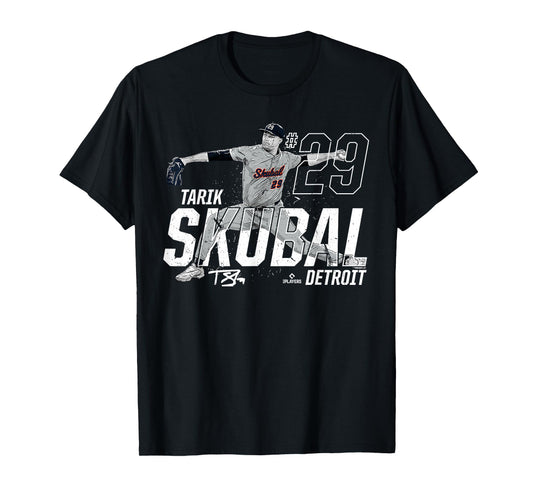 Dynamic Pose Tarik Skubal Detroit Baseball MLBPA T-Shirt