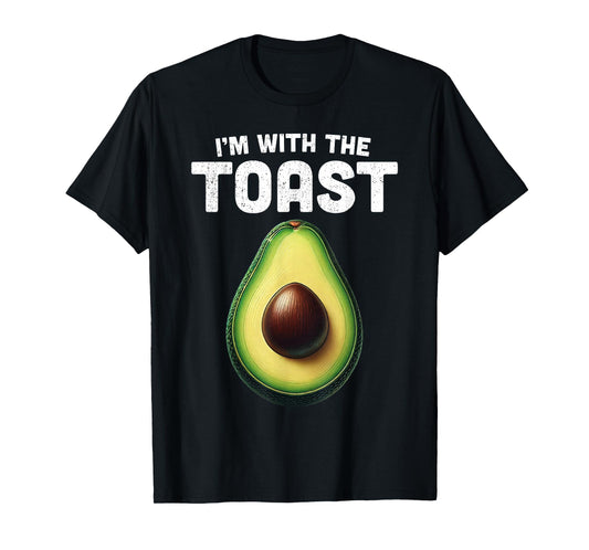 Im With Toast Shirt Avocado Matching Funny Halloween Costume T-Shirt