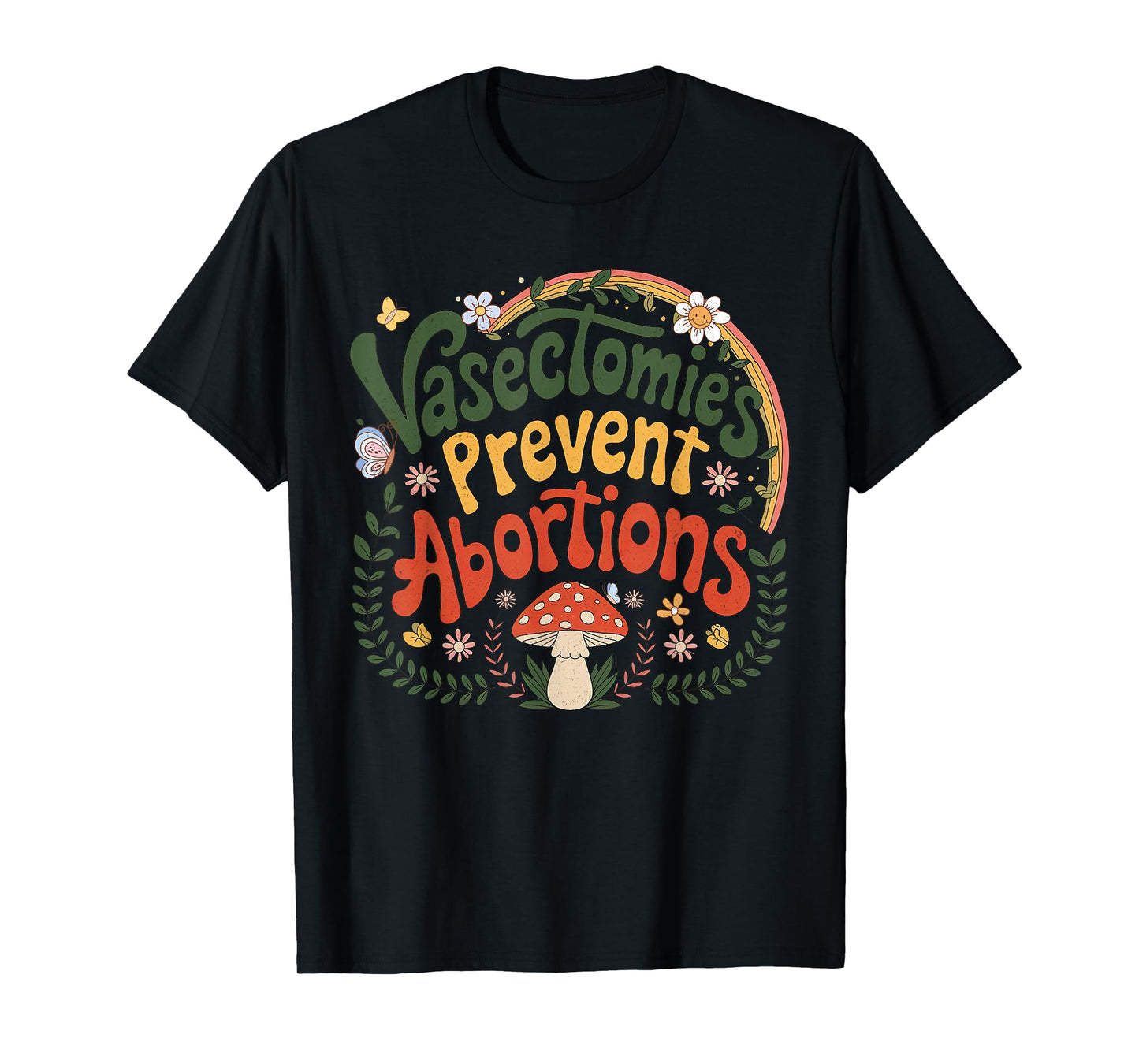 Vintage Sunset Vasectomies Prevent Abortions Retro Vasectomy T-Shirt