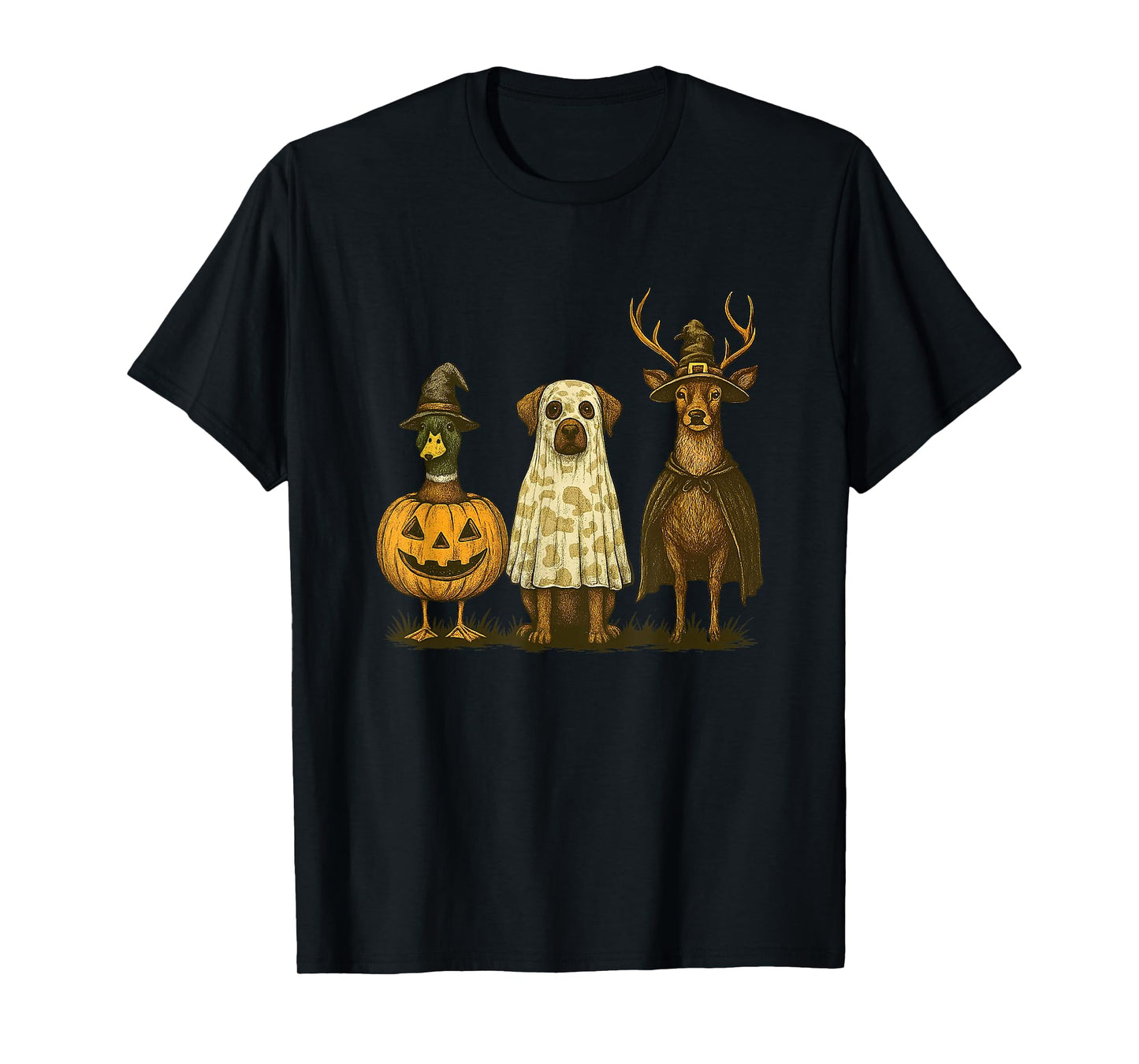 Hunting Season Halloween Camo Bow Hunting Duck Hunting Deer T-Shirt