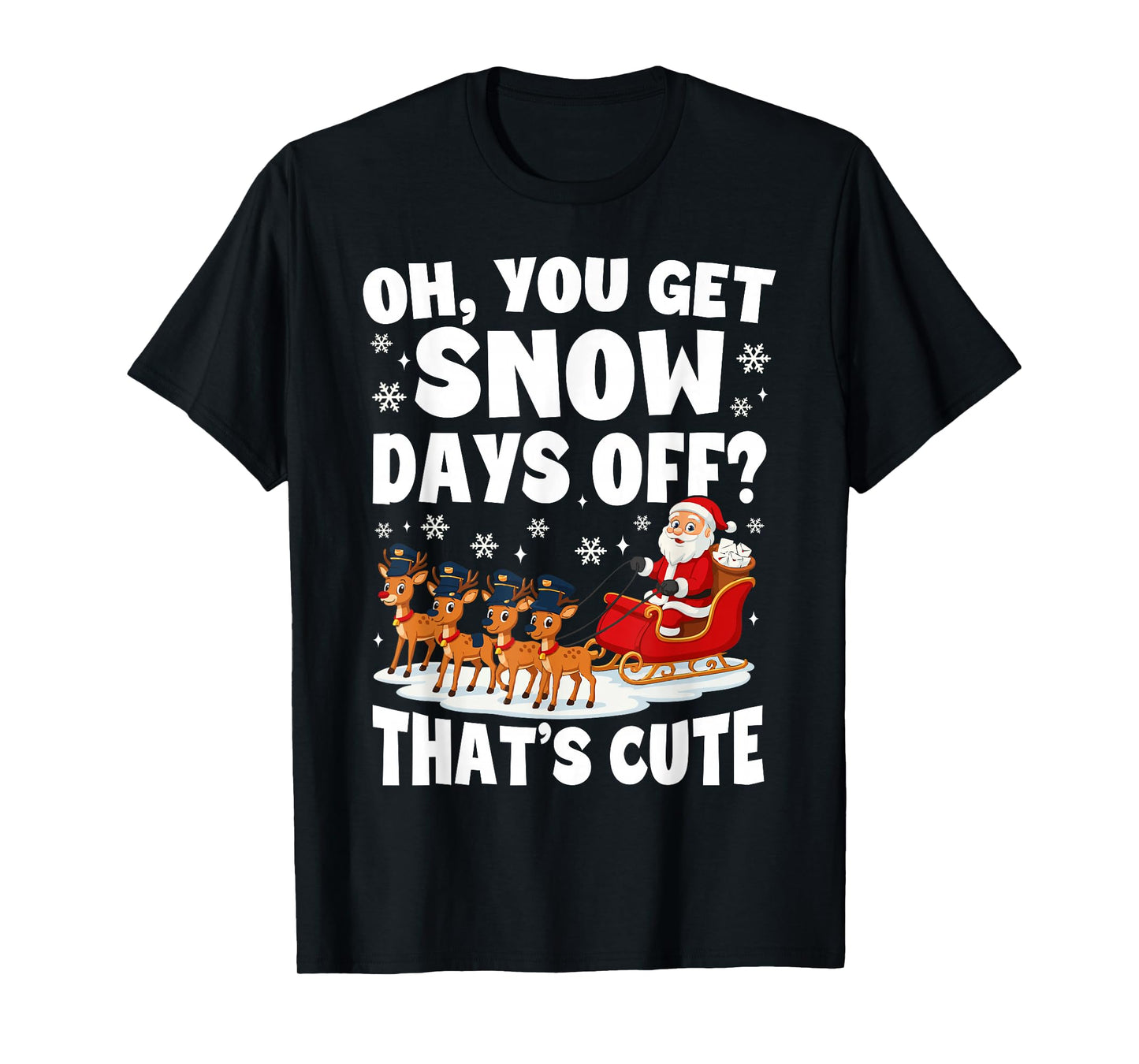Mail Carrier Mailman Funny Postal Worker Christmas T-Shirt