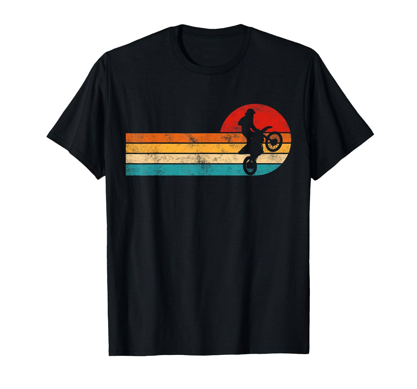Retro Dirt Bike Motocross Enduro Dirt Biking Boys Rider T-Shirt