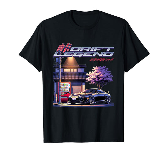 JDM Tokyo Japan Drift Race Car Tuning Retro Vintage Graphic T-Shirt