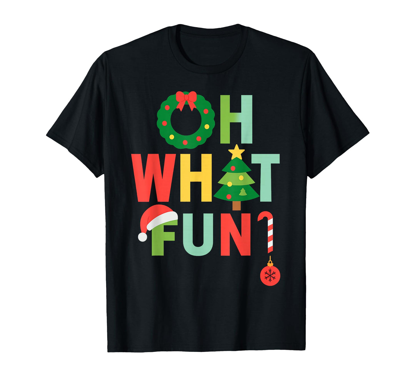 Merry Christmas Claus Santa Xmas Funny Oh What Funny Xmas T-Shirt