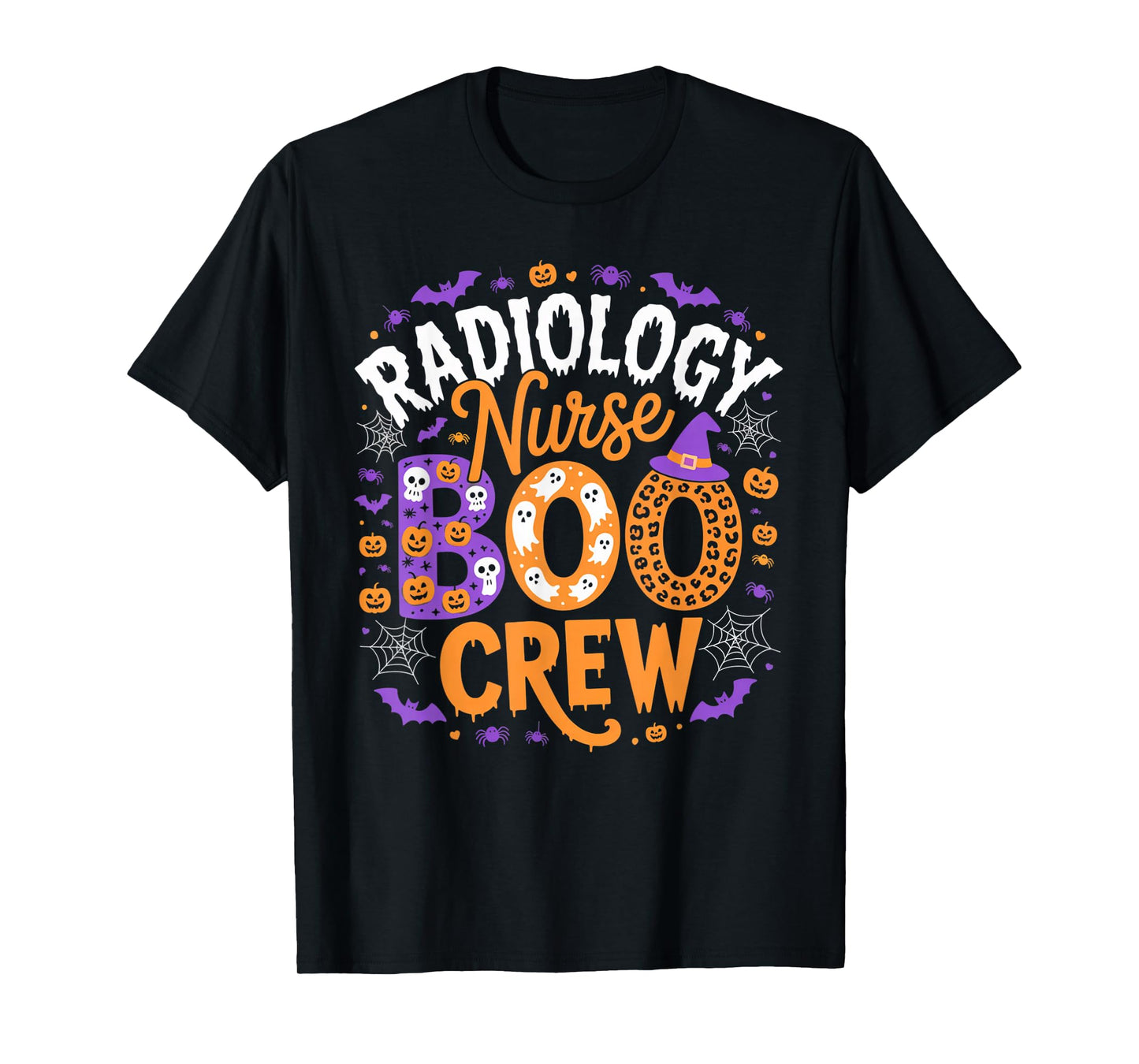 Radiology Nurse Boo Crew Halloween Spooky Outfit Hospital T-Shirt