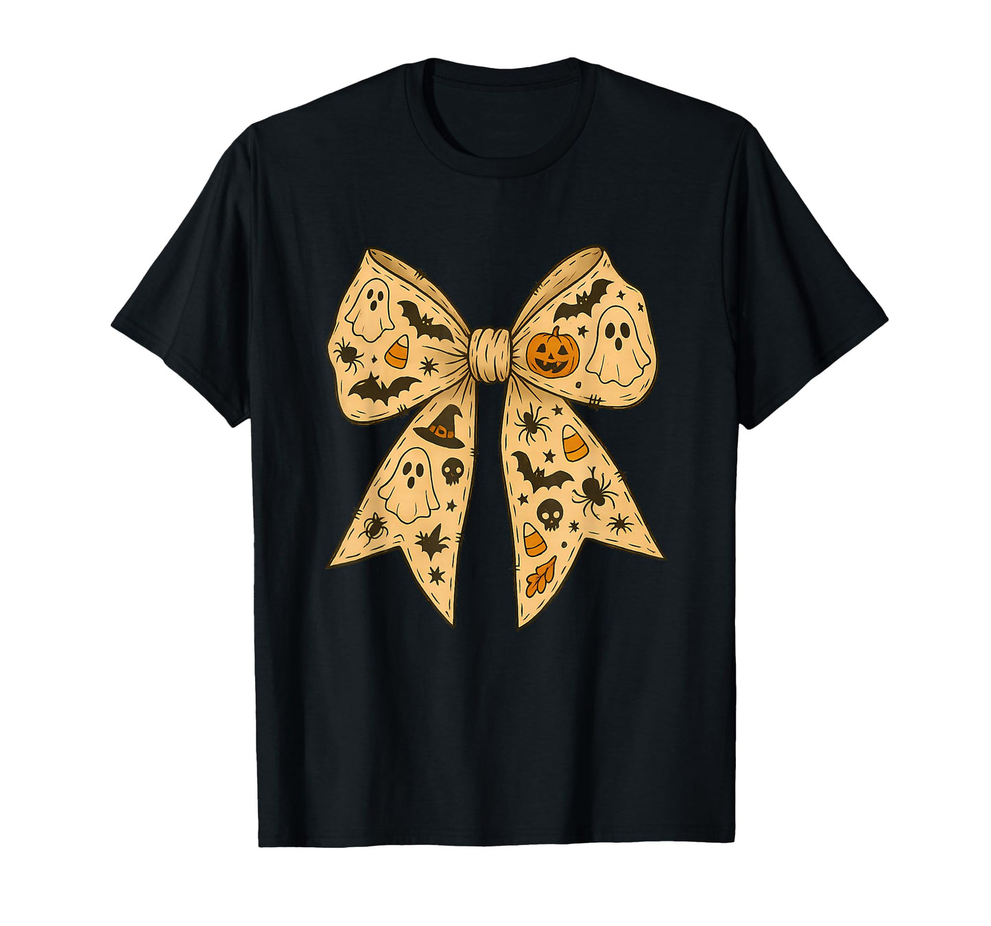 Halloween Ghost Coquette Bow, Spooky Season Witch Vibes T-Shirt