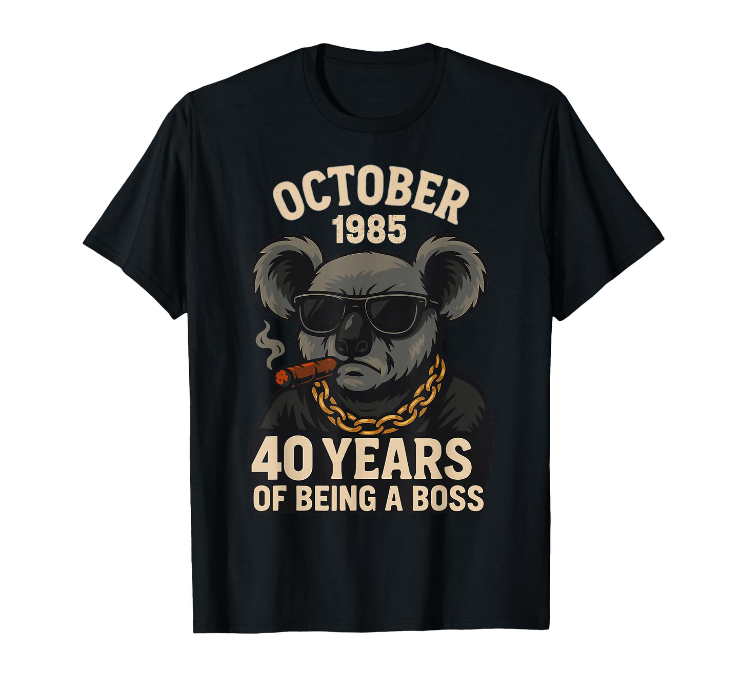 October 40th Birthday Men Women 1985 Awesome Panda Lovers T-Shirt
