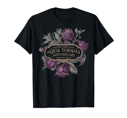 Funny Feminist Aqua Tofana Apothecary Vintage Women T-Shirt