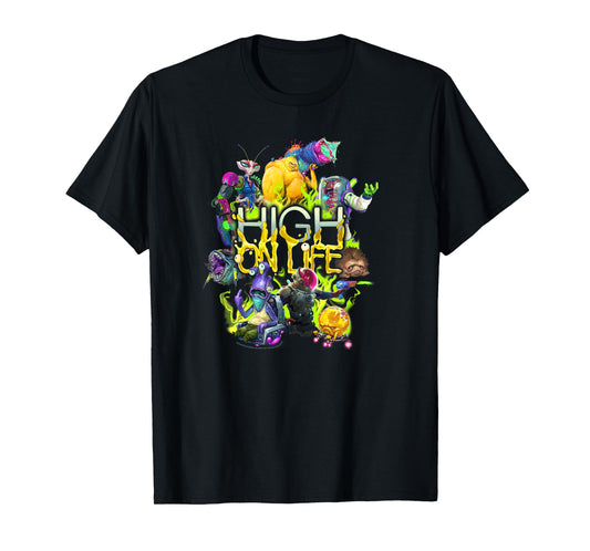 High on Life Character Mashup Group Shot Poster T-Shirt