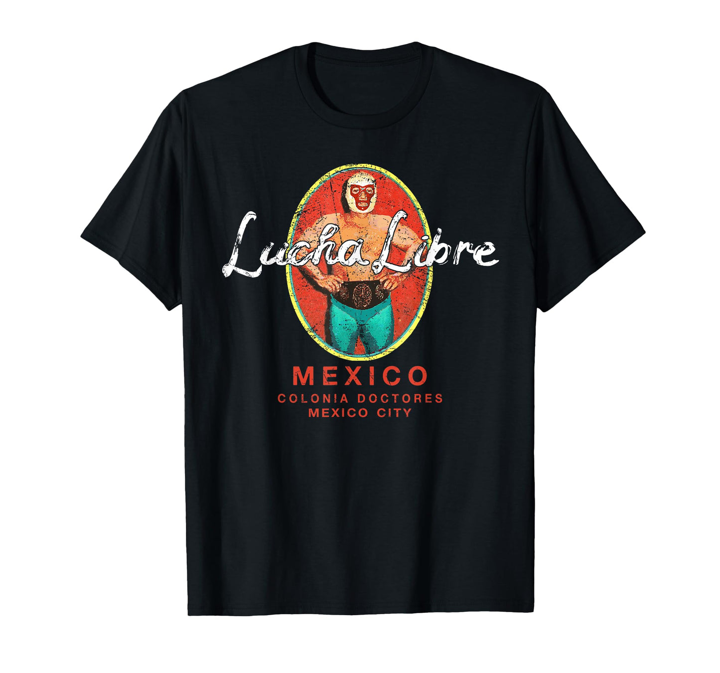 Lucha Libre Wrestling Vintage Luchador Wrestler Retro T-Shirt