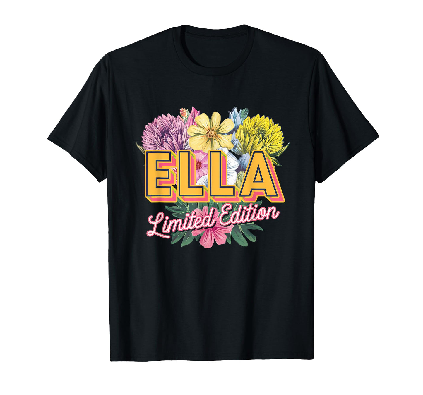 Ella Limited Edition Vintage Custom Name Wife Grandma T-Shirt