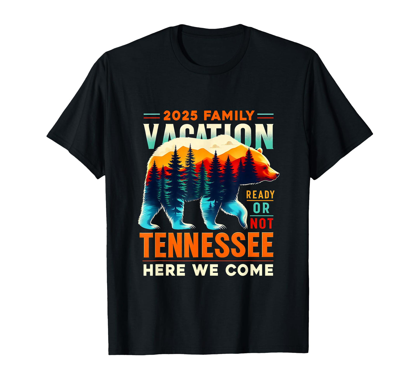 Great Smoky Mountains Tennessee Family Vacation 2025 Trip T-Shirt