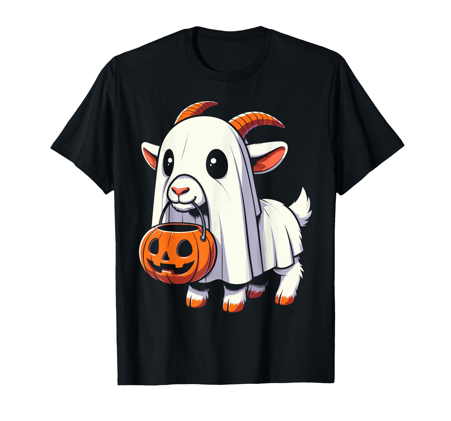 Halloween Cute Goat Ghost T-Shirt
