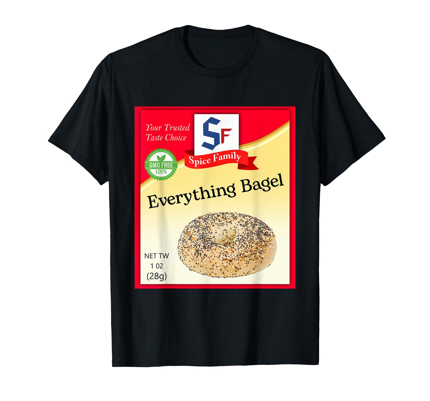 Everything Bagel Condiment Costume Holiday Spice Costumes T-Shirt