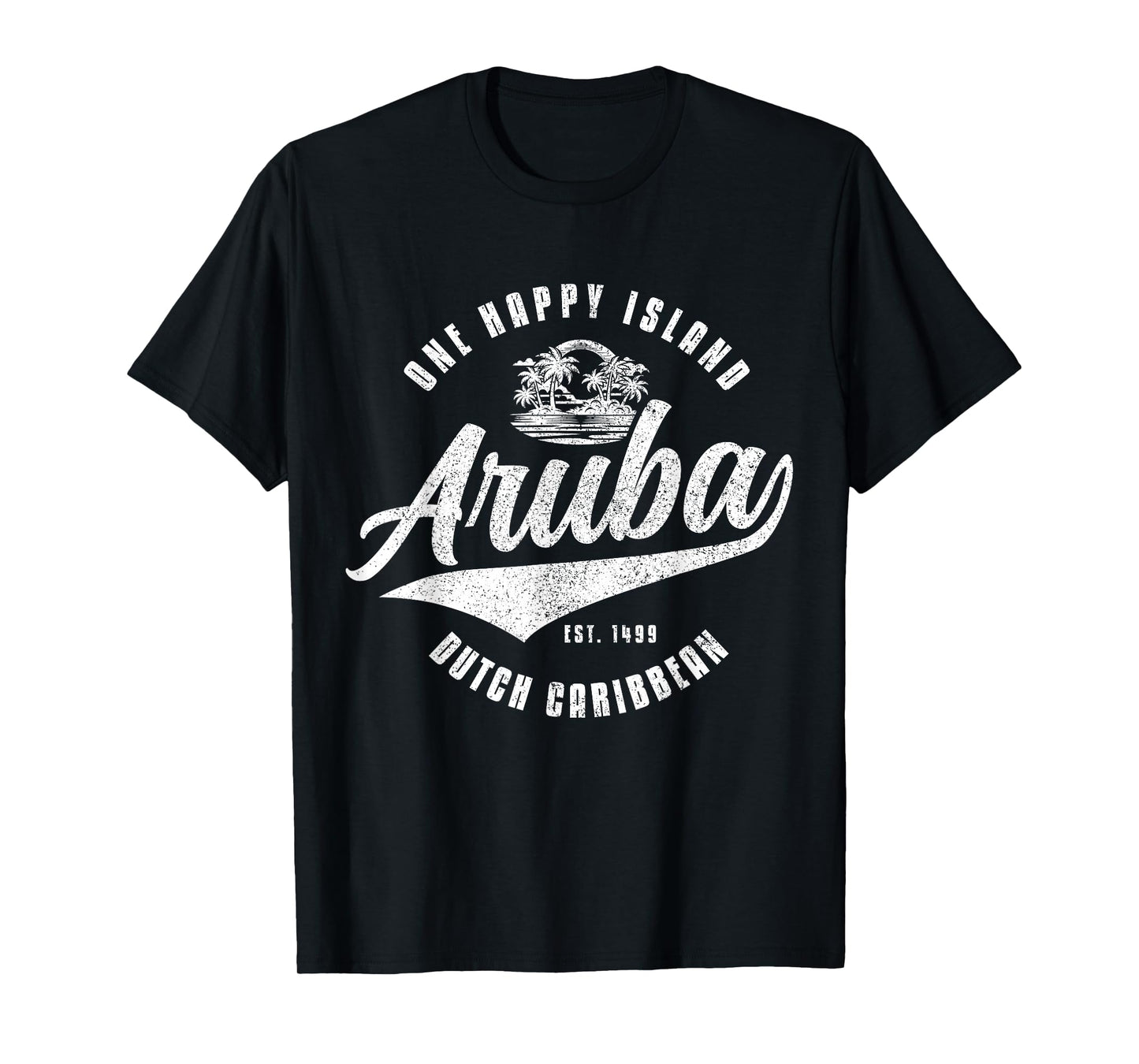 Aruba Happy Island Craibbean Souvenir Pride Vintage T-Shirt