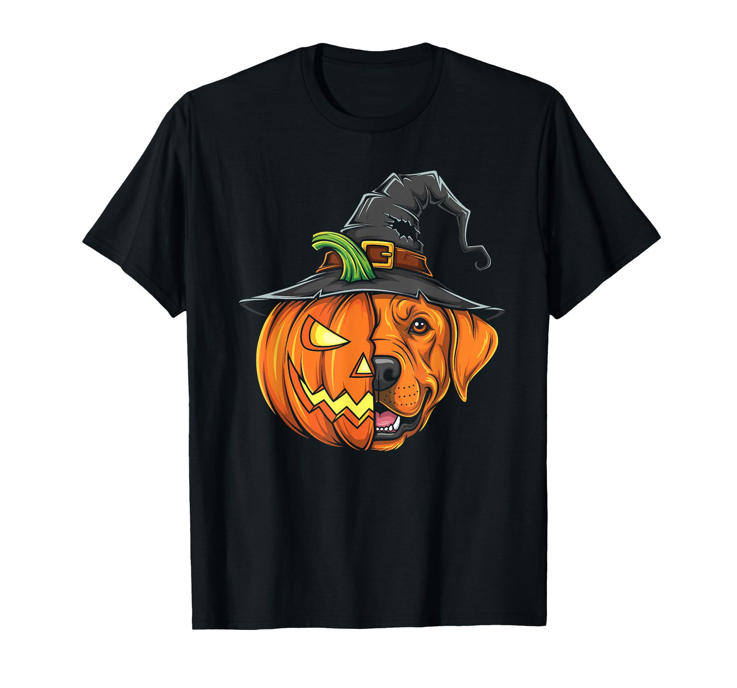 Labrador Retriever Dog Pumpkin Halloween Kids Mens Womens T-Shirt