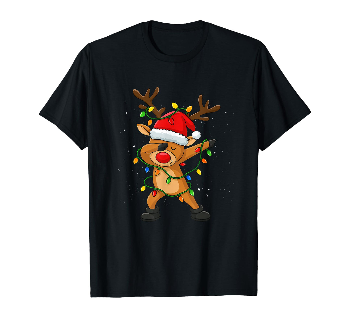 Christmas Boys Dabbing Reindeer Girls Funny Xmas Dab Cute T-Shirt