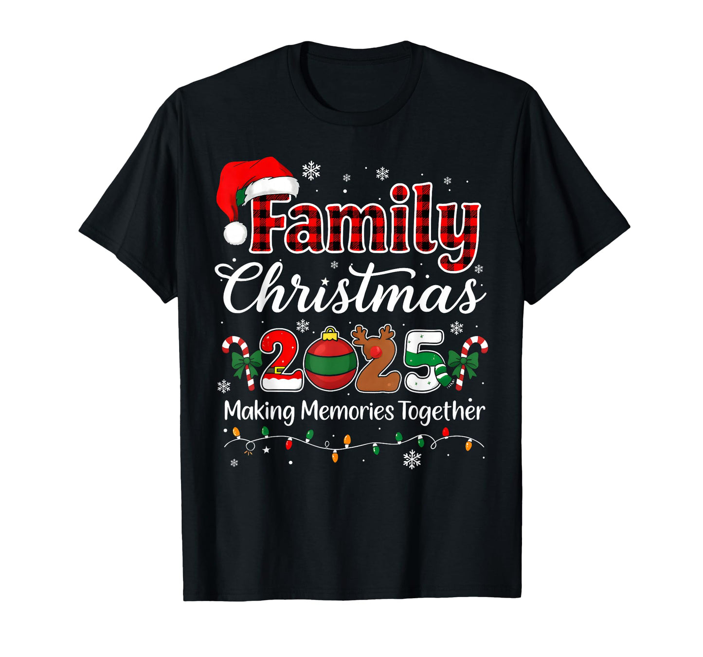 Family Christmas 2025 Matching Outfit Xmas Squad Santa T-Shirt