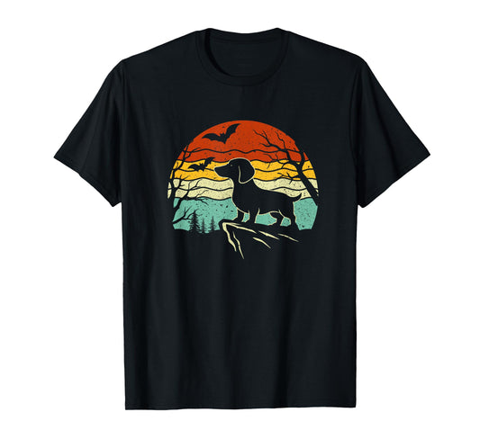 Halloween Dachshund Weenie Wiener Moonshine Sausage Dog T-Shirt