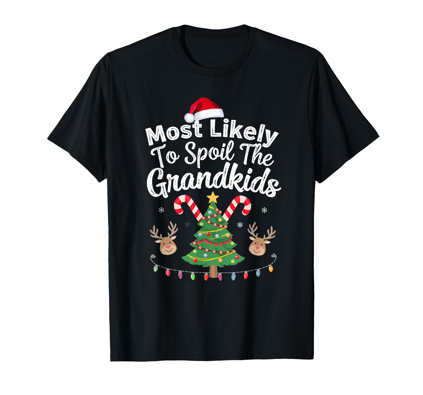 Humoir Most Likely to Spoil The Grandkids Christmas Party T-Shirt