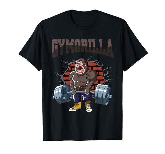 Fitness Gorilla GYMORILLA Deadlift Workout Training Gym T-Shirt