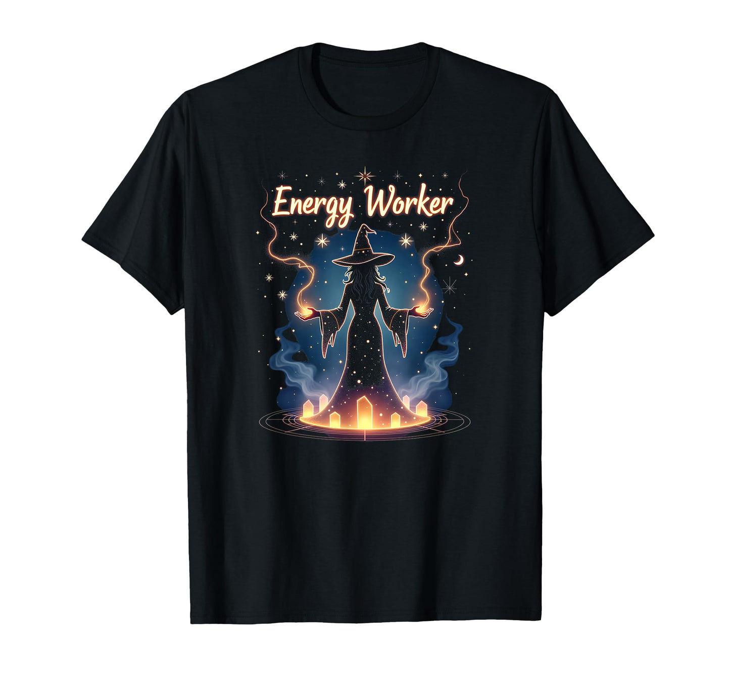 Halloween Witches & Magic Energy Worker Mystical Art T-Shirt