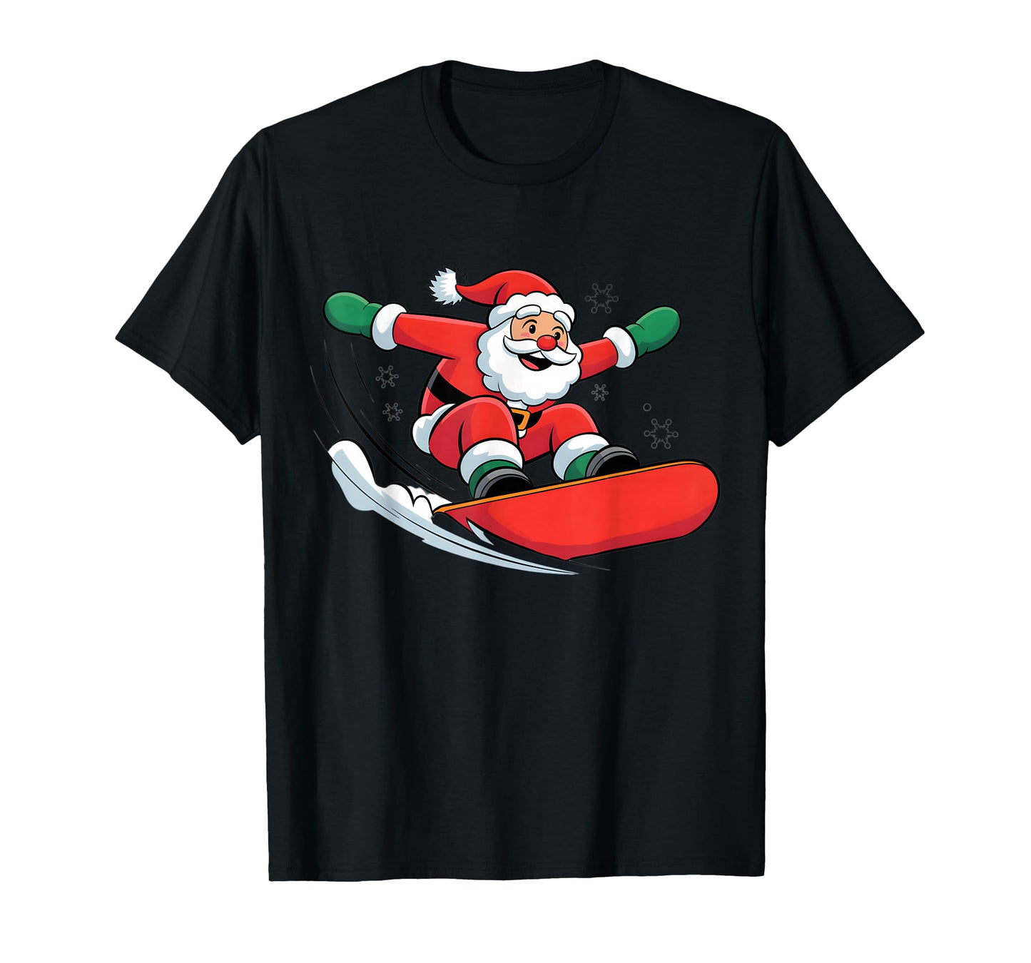 Christmas Snowboarding Snowboard Santa Xmas Boys Men Kids T-Shirt